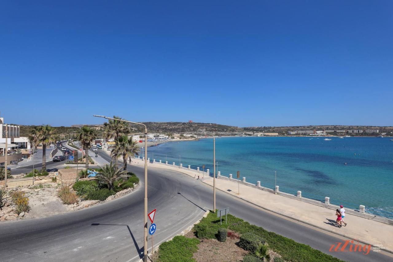 Seafront 2 Bedroom Apartment overlooking Bay Is-Sellum Buitenkant foto